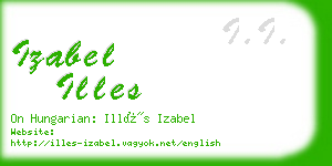 izabel illes business card